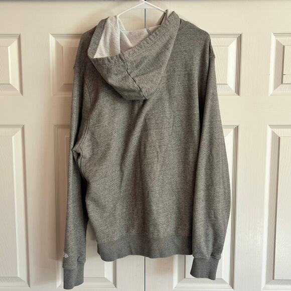 NFL Team Apparel STEELERS Football Hoodie Size XL Gray, Embroidered Puffy Logo - Picture 2 of 13